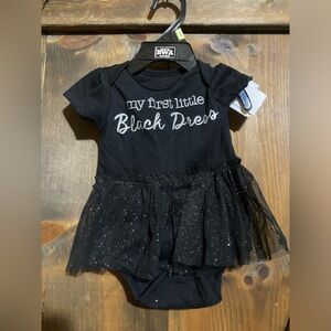 NWT My First Little Black Dress, size 3 months, smoke free home
